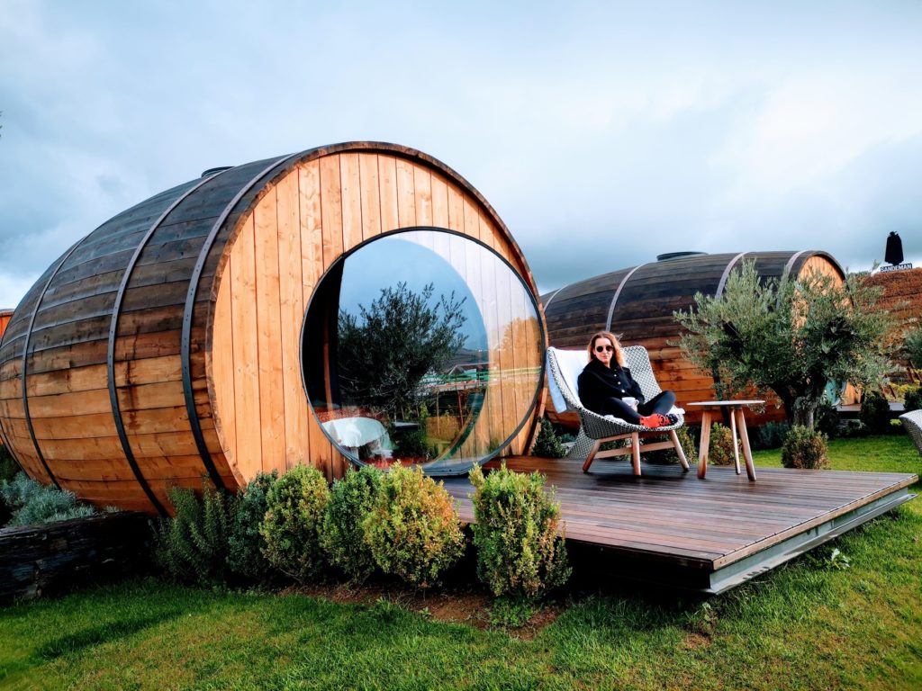 Sleeping in a wine barrel in the Douro