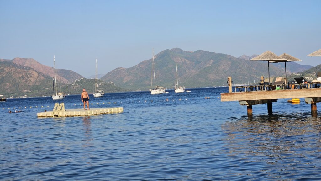 Swimming platform in Marmaris bay