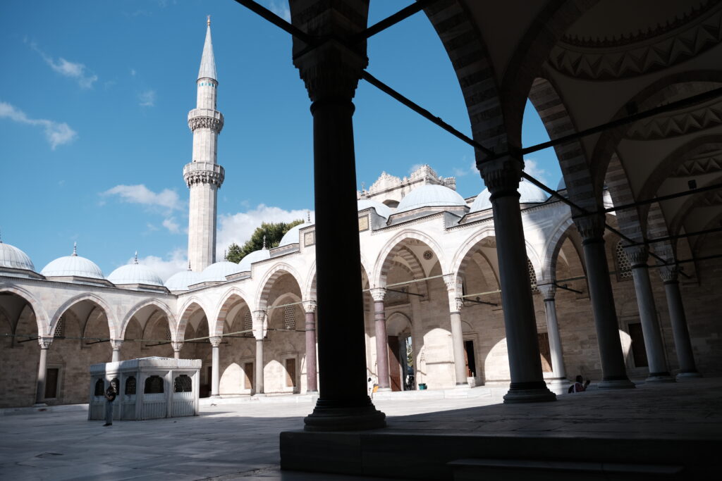 The Süleymaniye Mosque courtyard