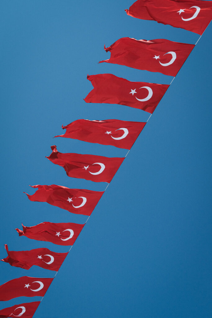 Turkish flags