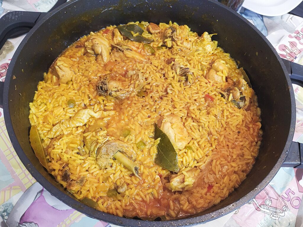 Chicken, rice and beans